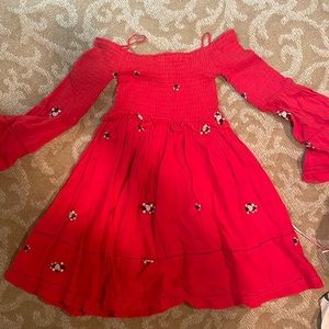Red/coral Free people dress